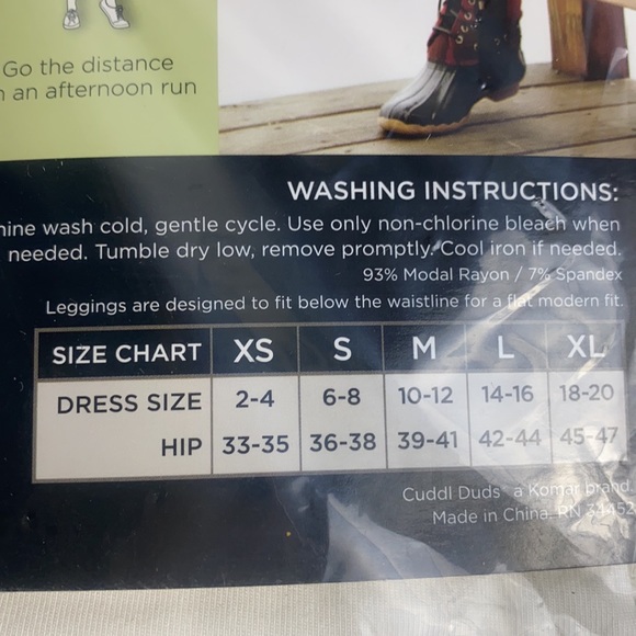 Cuddl Duds Pants & Jumpsuits Cuddl Duds Soft Wear Leggings Poshmark